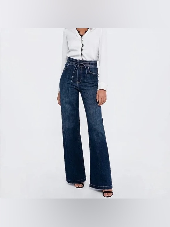 Express Denim - Express Wide Leg Super High Rise Jeans